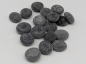 Preview: glasnuggets-schwarz-opak-eisig-matt-15-17-mm
